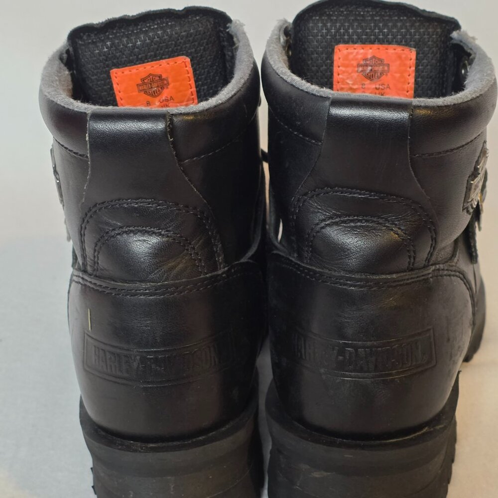Authentic Harley Davidson Biker Boots- Size 8 - Picture 11 of 14
